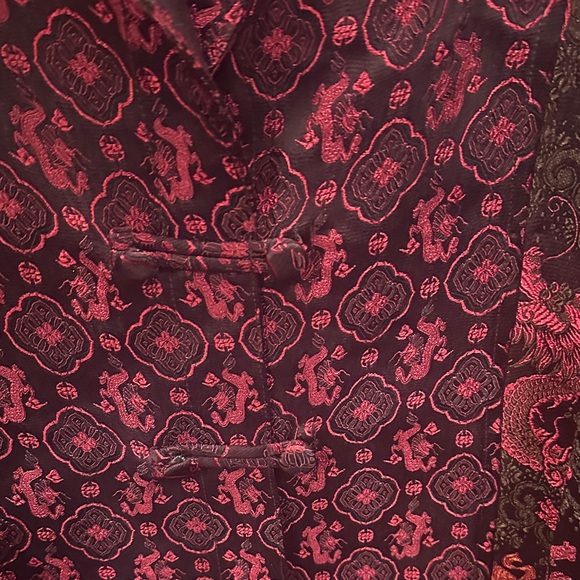 Stunning Citron brand Red and Black kimono jacket Size L-will fit XL as well - Picture 5 of 7